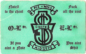 CNotes card from their original hood