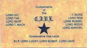 Conservative Vice Lords Club Card