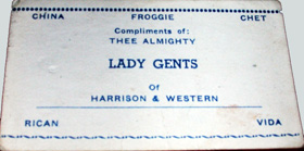 Lady Gents/Harrison Gents