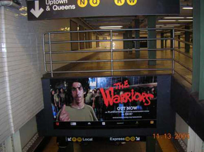 The Orphans on display in Union Square subway station