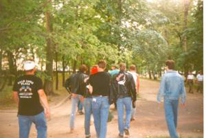 Russian Moscow Sharks Rockabilly Gang