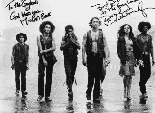 Michael Beck and Deborah Van Valkenburgh autographed picture to the Gaylords
