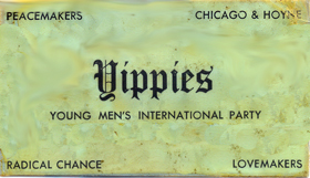 Yippies card - Make Love Not War